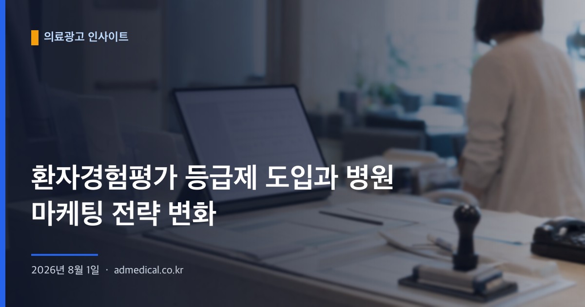 환자경험평가 등급제 도입과 병원 마케팅 전략 변화